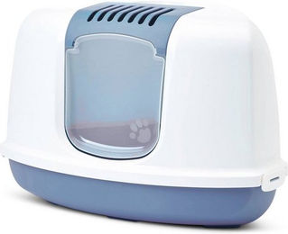 Produktbild von PETGARD Katzentoilette NESTOR CORNER Eck-Toilette weiss-blau