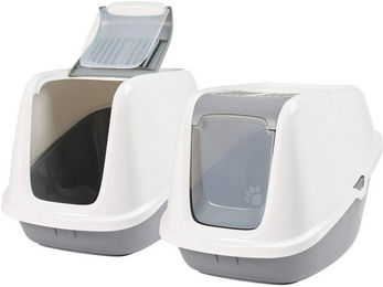 Produktbild von PETGARD Katzentoilette Nestor Giant weiss-grau