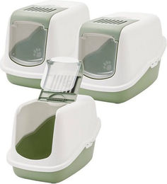 Produktbild von PETGARD Katzentoilette Nestor Haubentoilette hellgrün