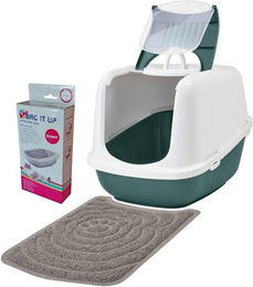 Produktbild von PETGARD Katzentoilette Nestor Jumbo mit Vorlegematte und Beuteln