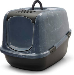 Produktbild von PETGARD Katzentoilette Nestor Jumbo schwarz-marmor für große Katzenrassen - 1 Stk.
