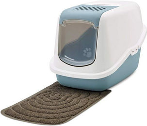 Produktbild von PETGARD Katzentoilette NESTOR mit großer Vorlegematte