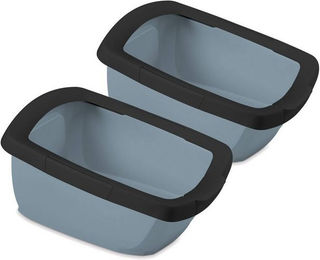 Produktbild von PETGARD Katzentoilette Schalentoilette mit abnehmbarem Rand 2er Sparpack