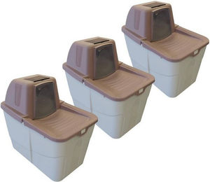 Produktbild von PETGARD Katzentoilette Sofia Close 3er Sparpack Beere