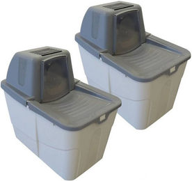 Produktbild von PETGARD Katzentoilette Sofia Close mit Einstieg von oben 2er Sparpack