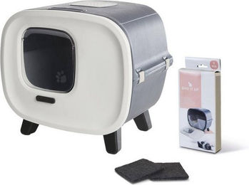 Produktbild von PETGARD Katzentoilette Sparpack Designer-Retro mit Zubehör