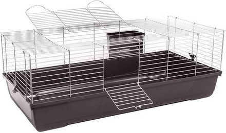 Produktbild von PETGARD Kleintierkäfig COSMO 118x60x42 cm Silber-Anthrazit