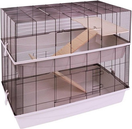 Produktbild von PETGARD Mäuse- und Hamsterkäfig CARLOS mit 2 Etagen und 7 mm Verdrahtung