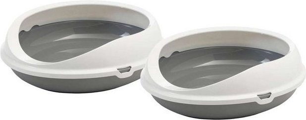 Produktbild von PETGARD ovale Katzentoilette mit Rand 2er Sparpack