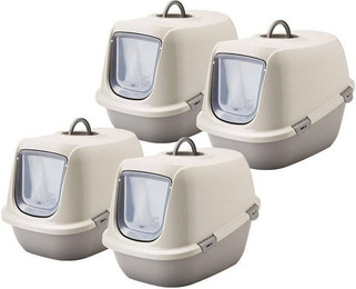 Produktbild von PETGARD Recycling Katzentoilette Leo Happy Planet 4er Sparpack