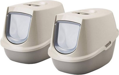 Produktbild von PETGARD Recycling Katzentoilette Manon Happy Planet 2er Sparpack