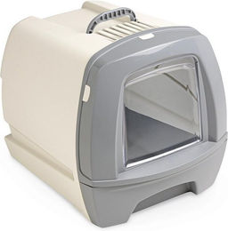 Produktbild von PETGARD Retro-Katzentoilette mit Schublade grau-beige