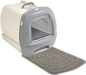 Produktbild von PETGARD Retro-Katzentoilette mit Schublade und Vorlegematte - 1 Stk.