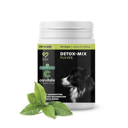 Produktbild von Peticare Detox Entgiftung Pulver für Hunde - 125 g