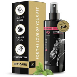 Produktbild von Peticare Spezial Mittel für Pferde gegen Mauke Raspe Fesselekzem - 250 ml