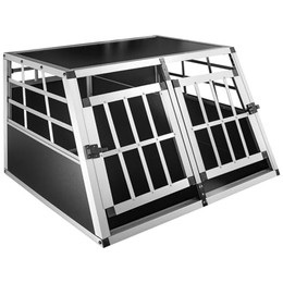 Produktbild von Petigi Hundetransportbox Aluminium 89 x 69 x 50 cm