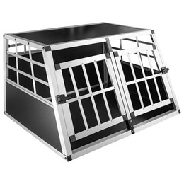 Produktbild von Petigi Hundetransportbox Aluminium 89 x 69 x 50 cm