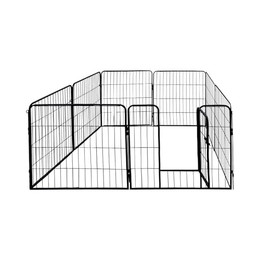 Produktbild von Petigi Welpenauslauf Freilaufgehege aus pulverbeschichtetem Stahl - 8 x 0,6 m