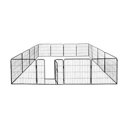 Produktbild von Petigi Welpenauslauf XL 16-teilig 60x80 cm pulverbeschichteter Stahl - 16 x 60 cm