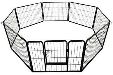 Produktbild von petigi Welpenauslauf XL, 8-teilig, pulverbeschichteter Stahl - 8 x 0,48 Stk.