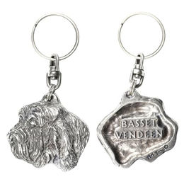 Petit Basset Griffon Vendéen Versilberter Hundeanhänger – Bild 1 von 5