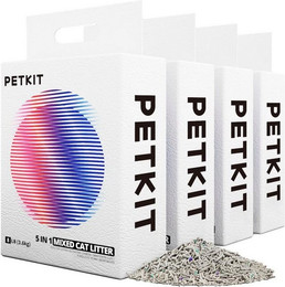Produktbild von PETKIT 5 in 1 Gemischtes Katzenstreu - 4 x 3,6 kg
