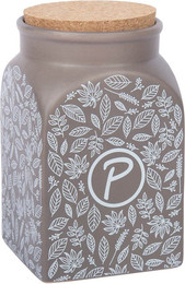 Produktbild von Petlando Futter- und Snackdose Leaf taupe 1,35 l