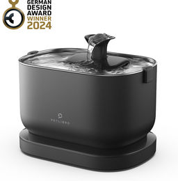 Produktbild von PETLIBRO Dockstream akkubetriebener automatischer Katzenbrunnen f¨¹r Haustiere, Schwarz / Dockstream