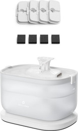 Produktbild von Petlibro Dockstream automatischer Katzenbrunnen mit Kabellose Pumpe, Wei? / Dockstream & 4er-Packung Filter