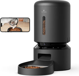 Produktbild von PETLIBRO Granary Automatischer intelligenter Haustierfutterautomat mit Kamera, Schwarz / Einzelne Schale