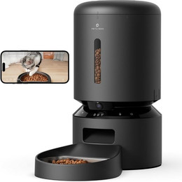 Produktbild von Petlibro Granary Automatischer Katzen-Futterautomat mit Kamera 5L Schwarz - 5 l