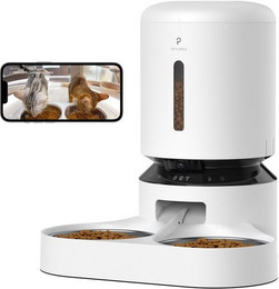 Produktbild von Petlibro Katzen-Futterautomat mit Kamera 5L Weiß - 5 l
