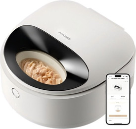 Produktbild von PETLIBRO Polar Futterspender für Nassfutter, Weiß / Plastiknapf