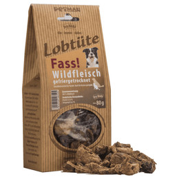 Produktbild von Petman Lobtüte FASS! Wildfleisch - 10 x 80 g