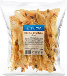 Produktbild von PETMEX Kaninchenohren natürlicher Kauartikel für Hunde - 500 g