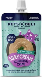 Produktbild von Pets Deli Nassfutter Katze, Adult, Silky Cream, Ente mit Wachtelei 12x70 g