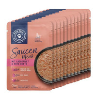 Produktbild von Pets Deli Nassfutter Saucen Menü Lachsfilet für Katzen - 12 x 70 g