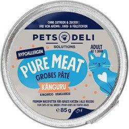 Produktbild von Pets Deli Pure Meat Nassfutter Katze Adult, Hypocare, Känguru 12x85 g