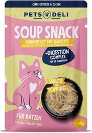 Produktbild von Pets Deli Suppe Huhn mit Verdauungskomplex für Katzen Adult - 12 x 40 g