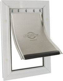 Produktbild von PetSafe Tür Staywell Rahmen aus Aluminium Weiß für Katzen und Hunde bis 45 kg