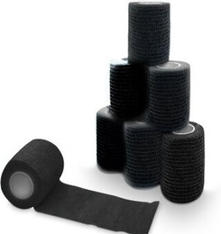 Produktbild von Petsation Bandage selbstklebend schwarz 10cm - 6 x 10 cm