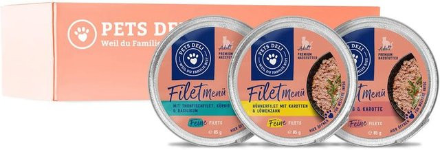 Produktbild von PetsDeli Premium Nassfutter Filet Menü für Katzen