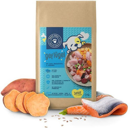 Produktbild von PetsDeli Premium Trockenfutter Junior Huhn mit Lachs für Welpen und Junghunde