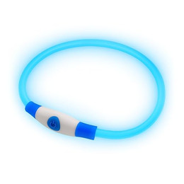 Produktbild von PetSol LED Leuchthundehalsband Wiederaufladbar LED Blinkendes Sicherheits-Halsband Einheitsgröße für Alle Hunde.