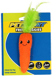 Produktbild von Petsport Veggies Fresh Wortel Katzenspielzeug mit Federn - 1 Stk.