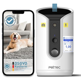 Produktbild von PetTec Haustierkamera mit Leckerliauswurf