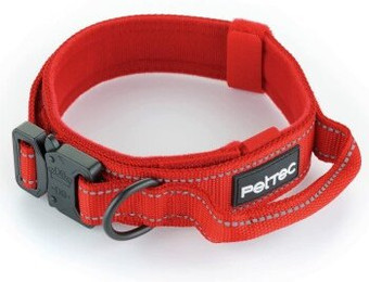 Produktbild von PetTec Hundehalsband aus Neopren und Nylon rot