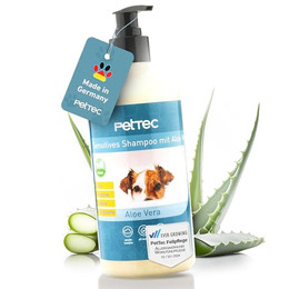 Produktbild von PetTec Hundeshampoo sensitiv mit Aloe Vera - 500 ml