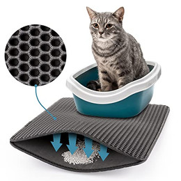 Produktbild von PetTec Katzenklo Matte 40x60 cm Grau wasserdicht