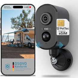 Produktbild von PetTec Pet Cam 4G/LTE Überwachungskamera